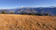 Panorama sur le Mont Blanc au sommet du Praz Vechin
