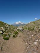 Descente avec vue sur le Mont Blanc