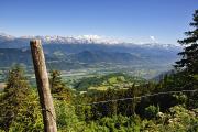 Vue sur le Grésivaudan en montant au col de l'Alpe