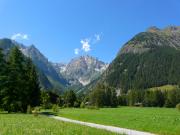 Vue sur les montagnes suisses du Val Ferret