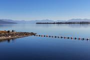 Départ le long du lac de Te Anau